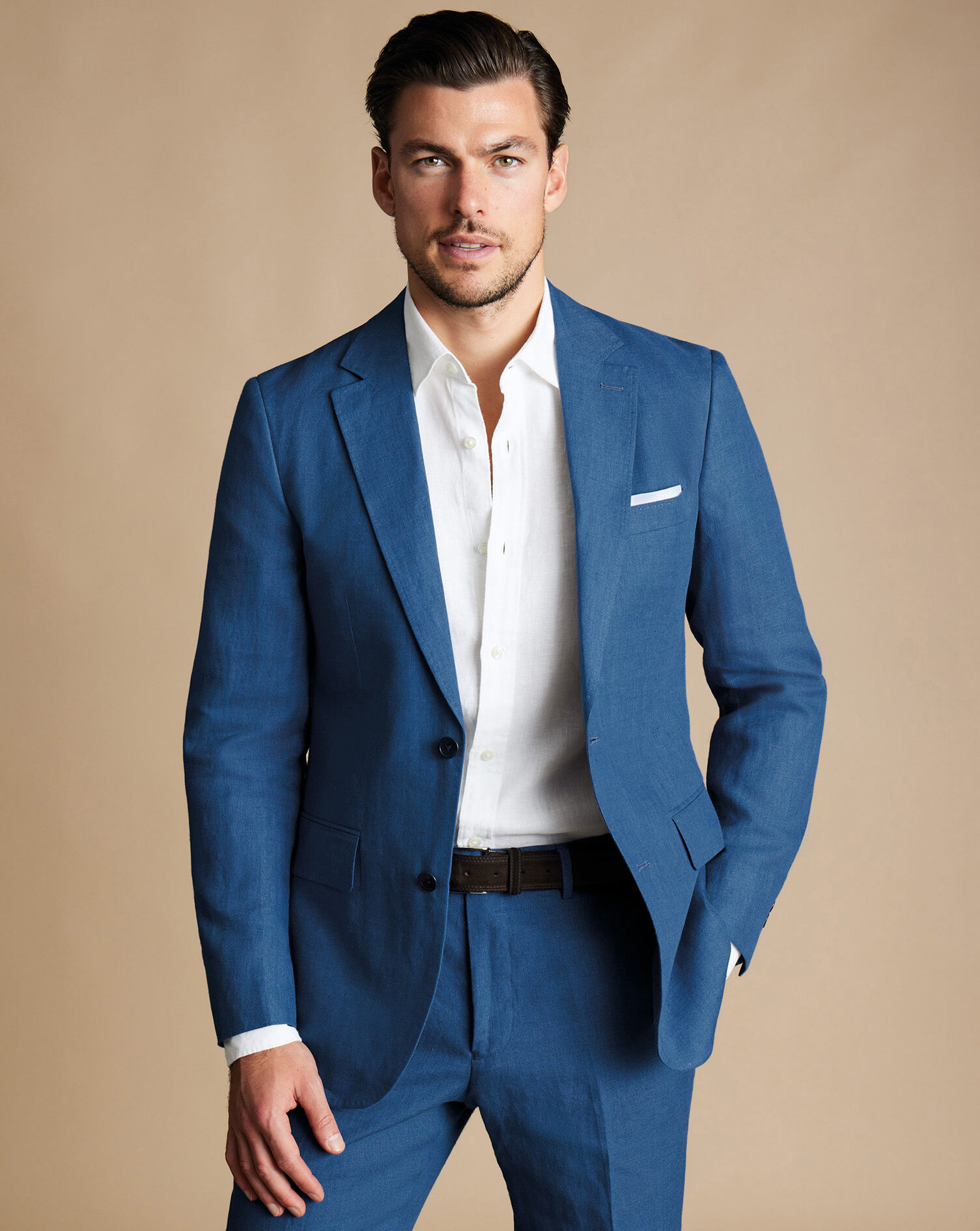 Mens linen jacket clearance blue