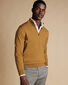 Merino Zip Neck Jumper - Gold