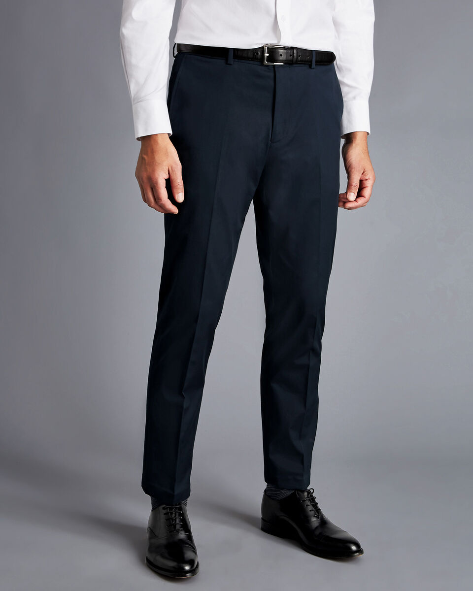 Italian Cotton Suit - Navy | Charles Tyrwhitt