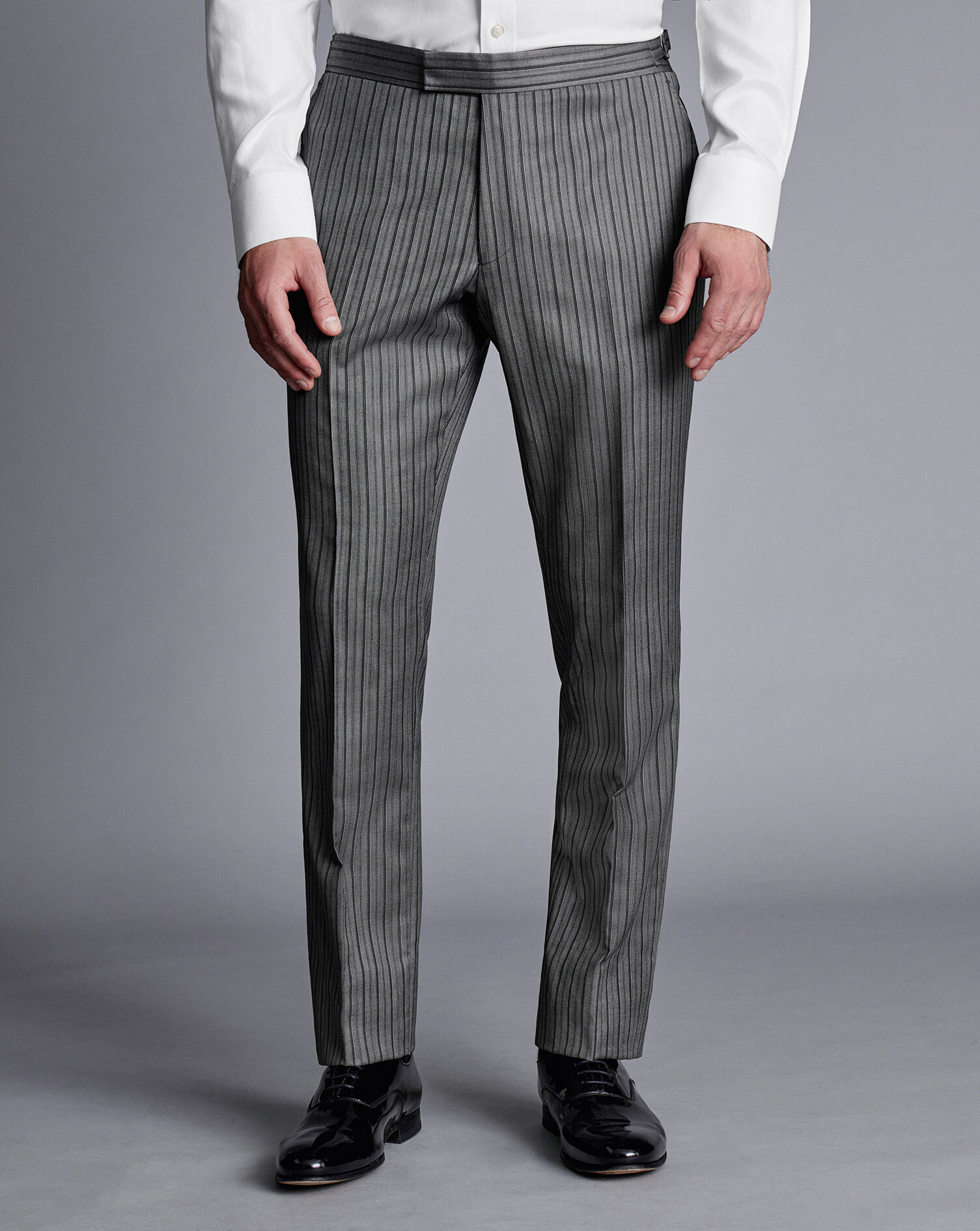 Stripe Suit Trousers  French Blue  Charles Tyrwhitt