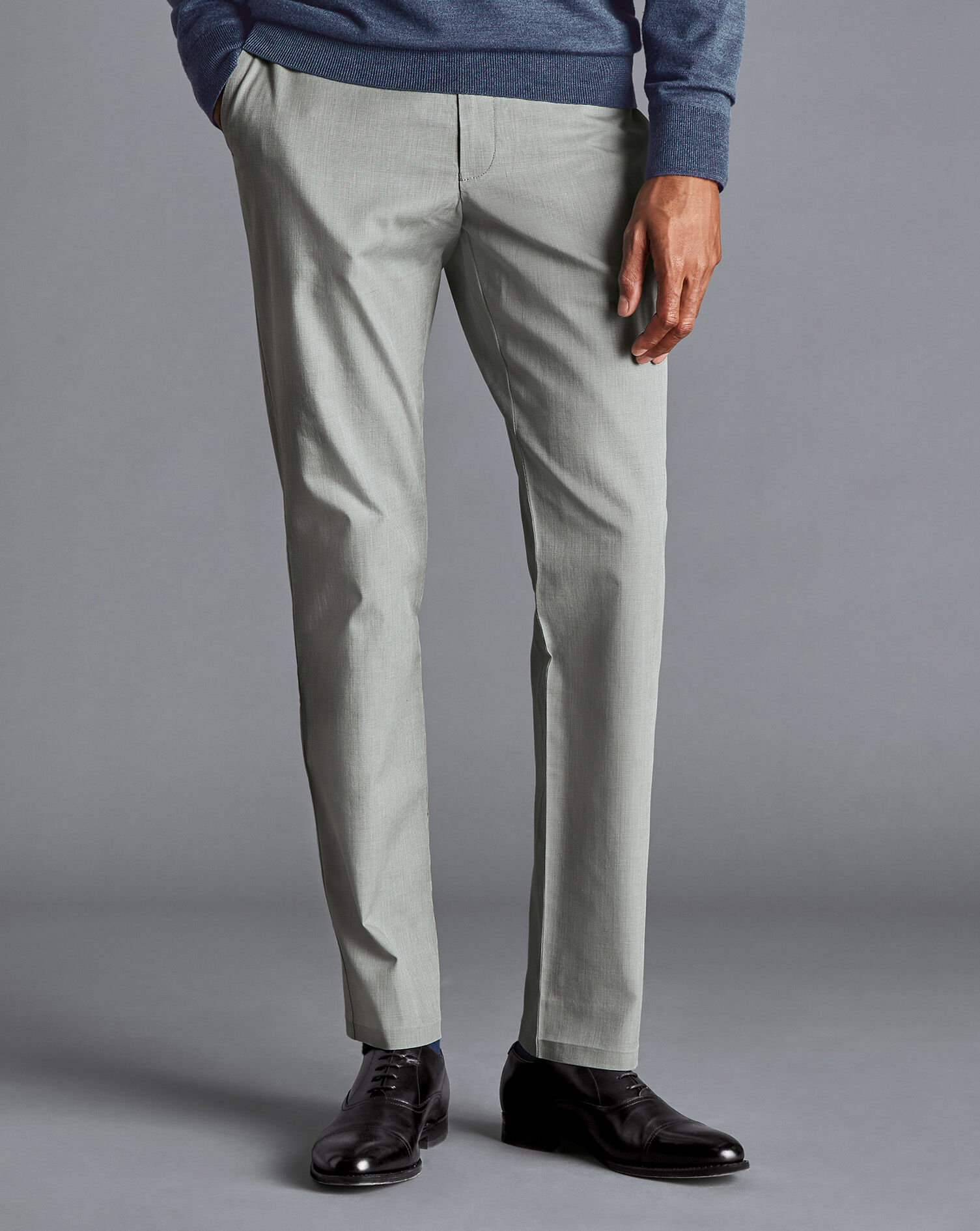Light Grey Striped Twill Extra Slim Fit Shirt in Cotton Lyocell |  SUITSUPPLY India