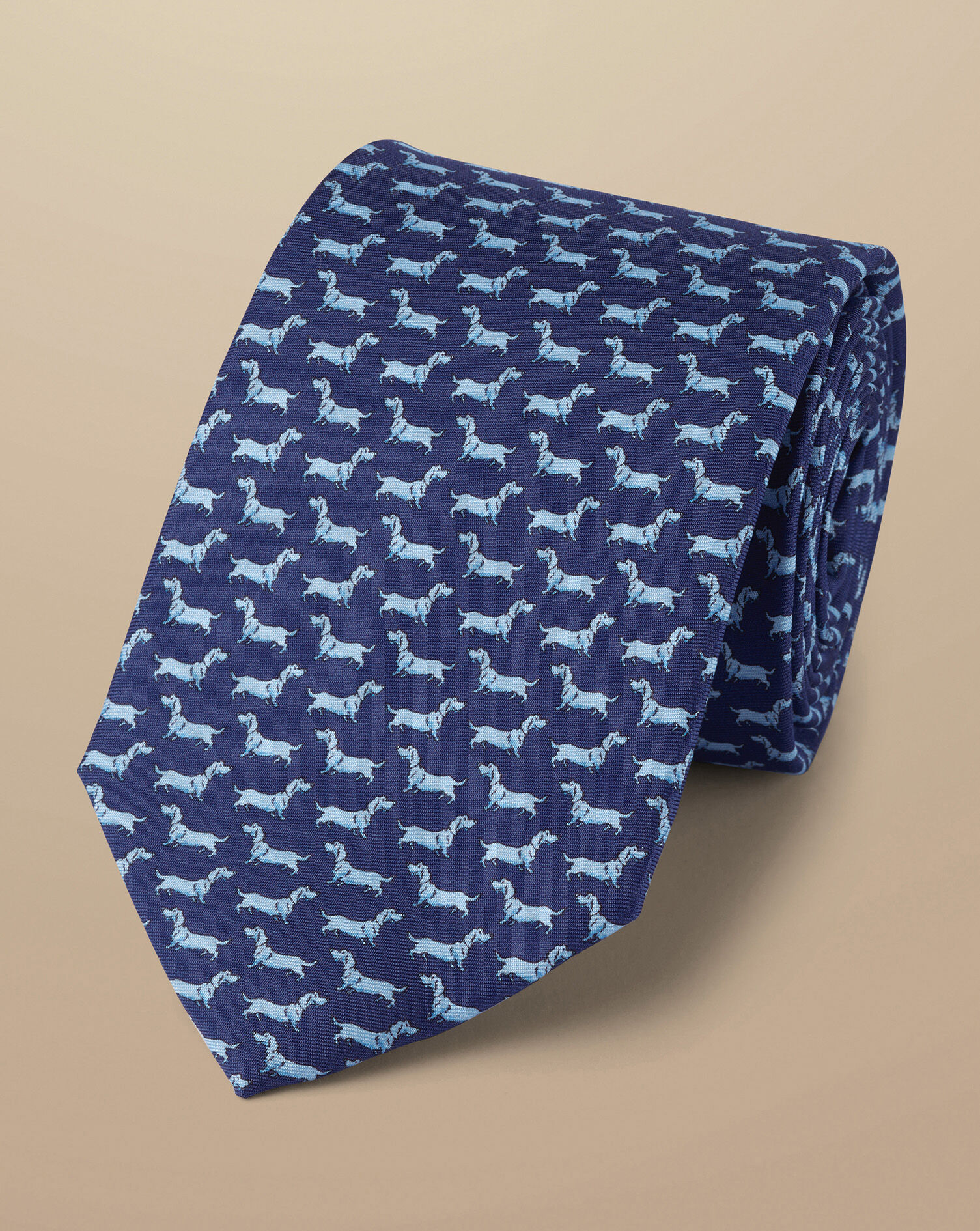 Dog print shop tie