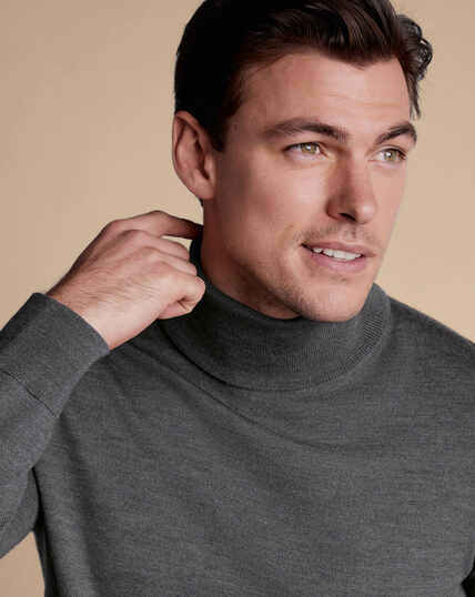 Men's Grey Knitwear  Charles Tyrwhitt Australia