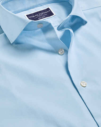 plain casual shirt - SKY BLUE