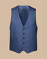 Ultimate Performance Sharkskin Suit Waistcoat - Indigo Blue