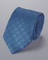 Medallion Pattern Silk Tie - Cornflower Blue