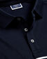 Breton Stripe Tyrwhitt Pique Polo - Navy & White