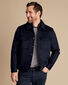 Wool Harrington Jacket - Navy