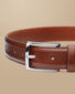 Formal Leather Belt - Dark Tan