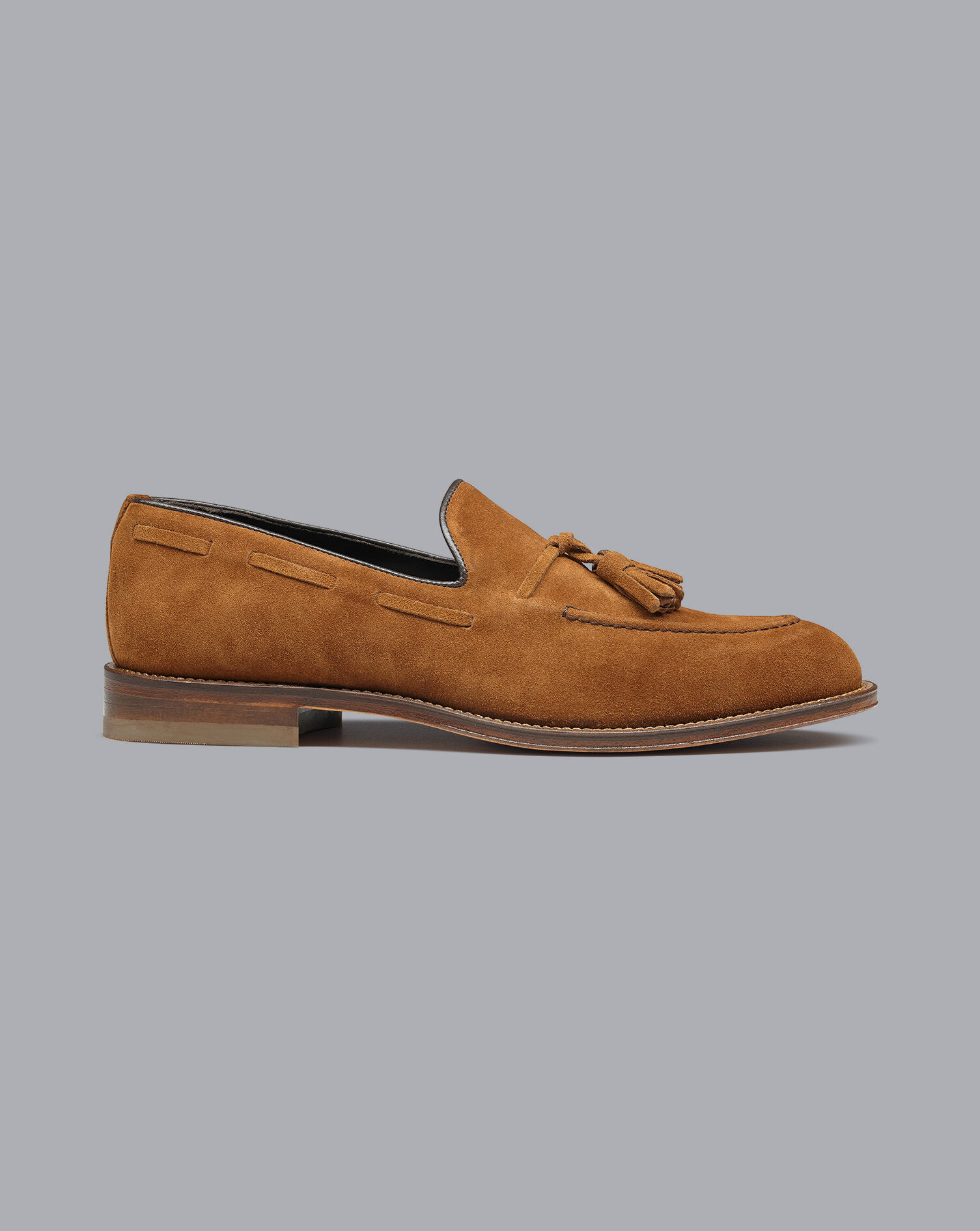 tan tassel loafers