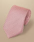 Semi Plain Silk Pattern Tie - Light Pink