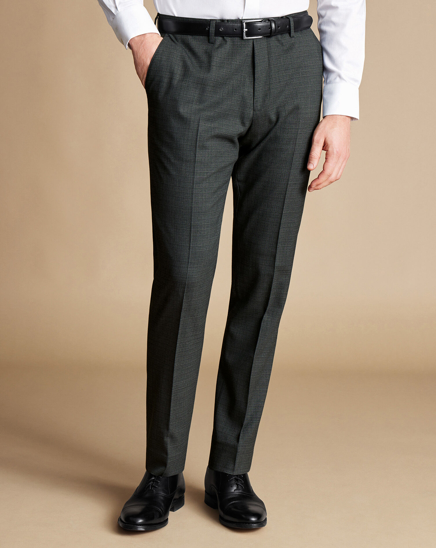 Buy Mid Grey Tailored Fit Wool Blend Check Suit: Trousers from Next USA
