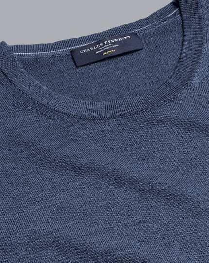 Monogrammed Stars Crewneck Sweatshirt - Indigo / 2XL