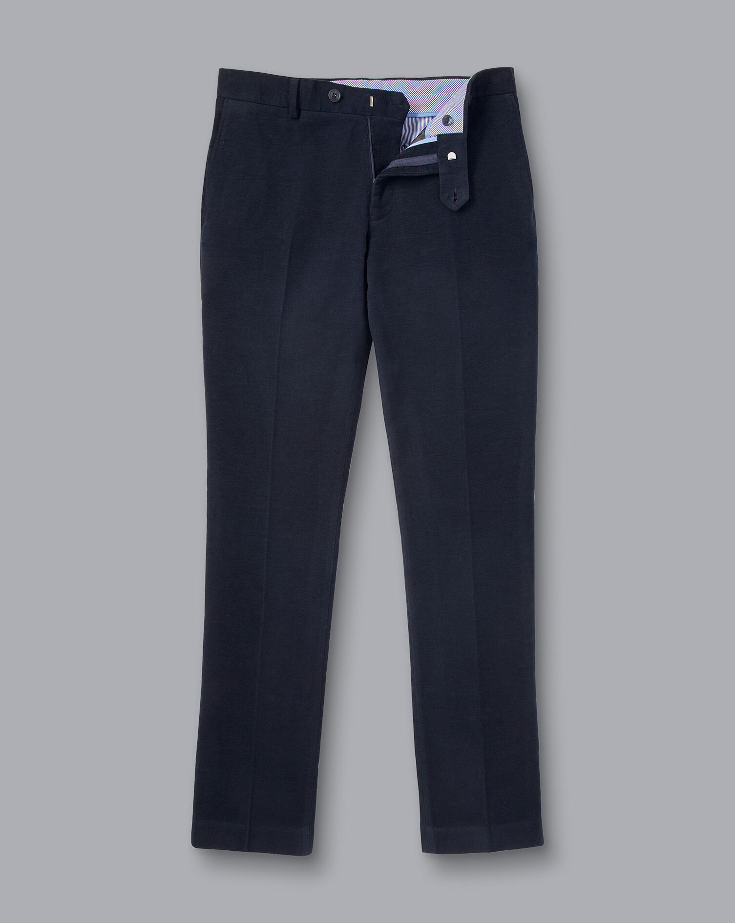 Italian Moleskin Pants - Dark Navy | Charles Tyrwhitt