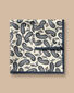 Mini Paisley Print Silk Pocket Square - Ivory