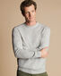 Merino Cashmere Crew Neck Jumper - Silver 