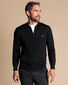 New York Jets Merino Zip Through Bomber - Black