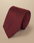 Semi Plain Silk Pattern Tie - Dark Red