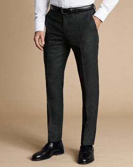 Ultimate Performance End-on-End Suit Trousers - Charcoal Grey