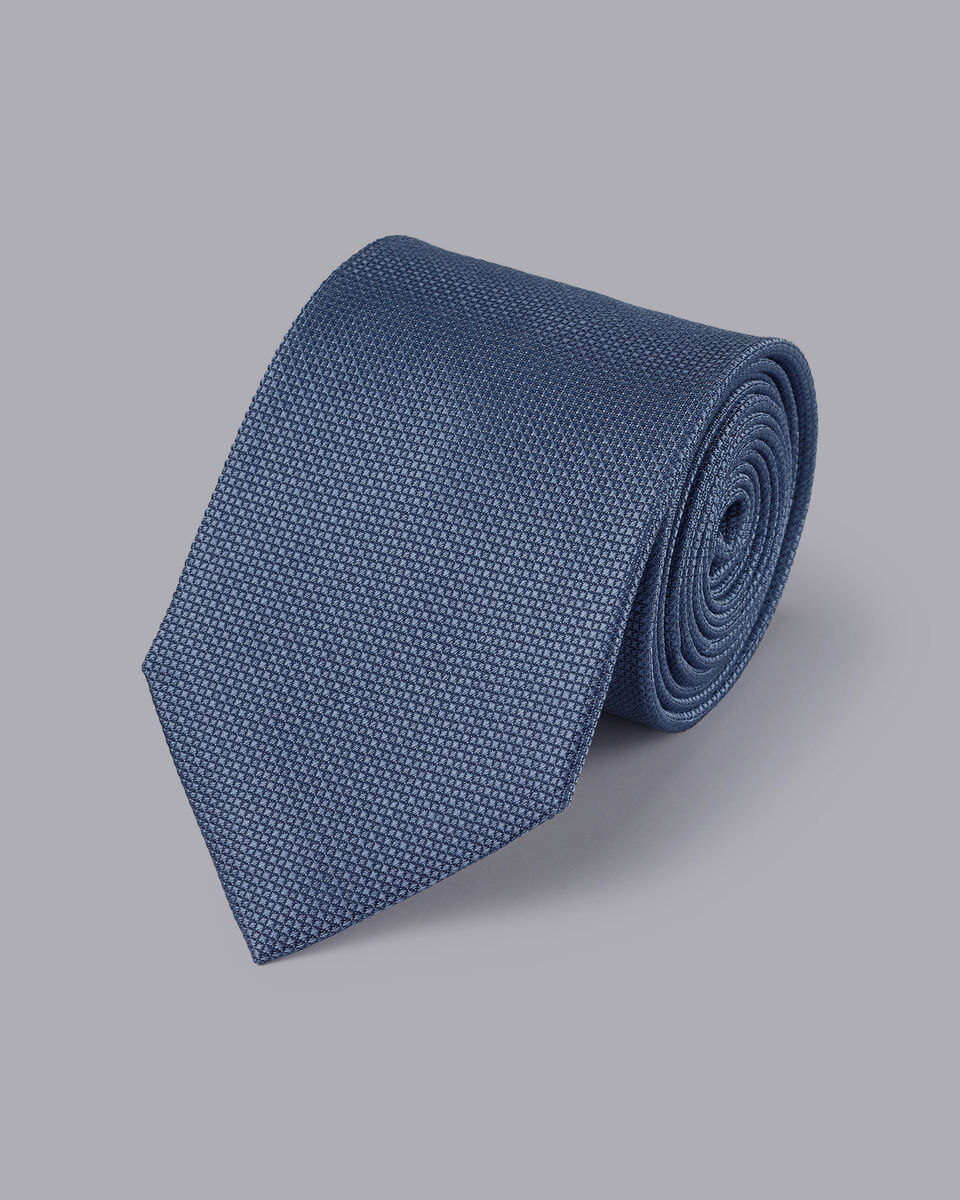Silk Tie - Steel Blue | Charles Tyrwhitt