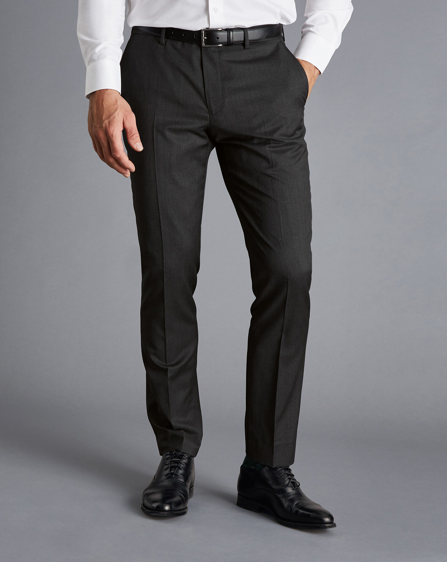 Mens Grey Tailored Suit TrousersSavile Row Company  Savile Row Co