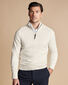 Performance Merino Zip Neck Jumper - Ivory