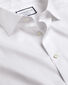 Semi-Cutaway Collar Egyptian Cotton Windsor Weave Shirt - White