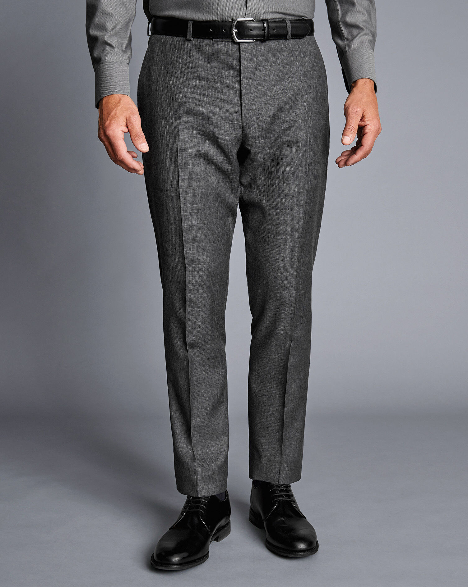 Italian Moleskin Trousers - Dark Grey | Charles Tyrwhitt
