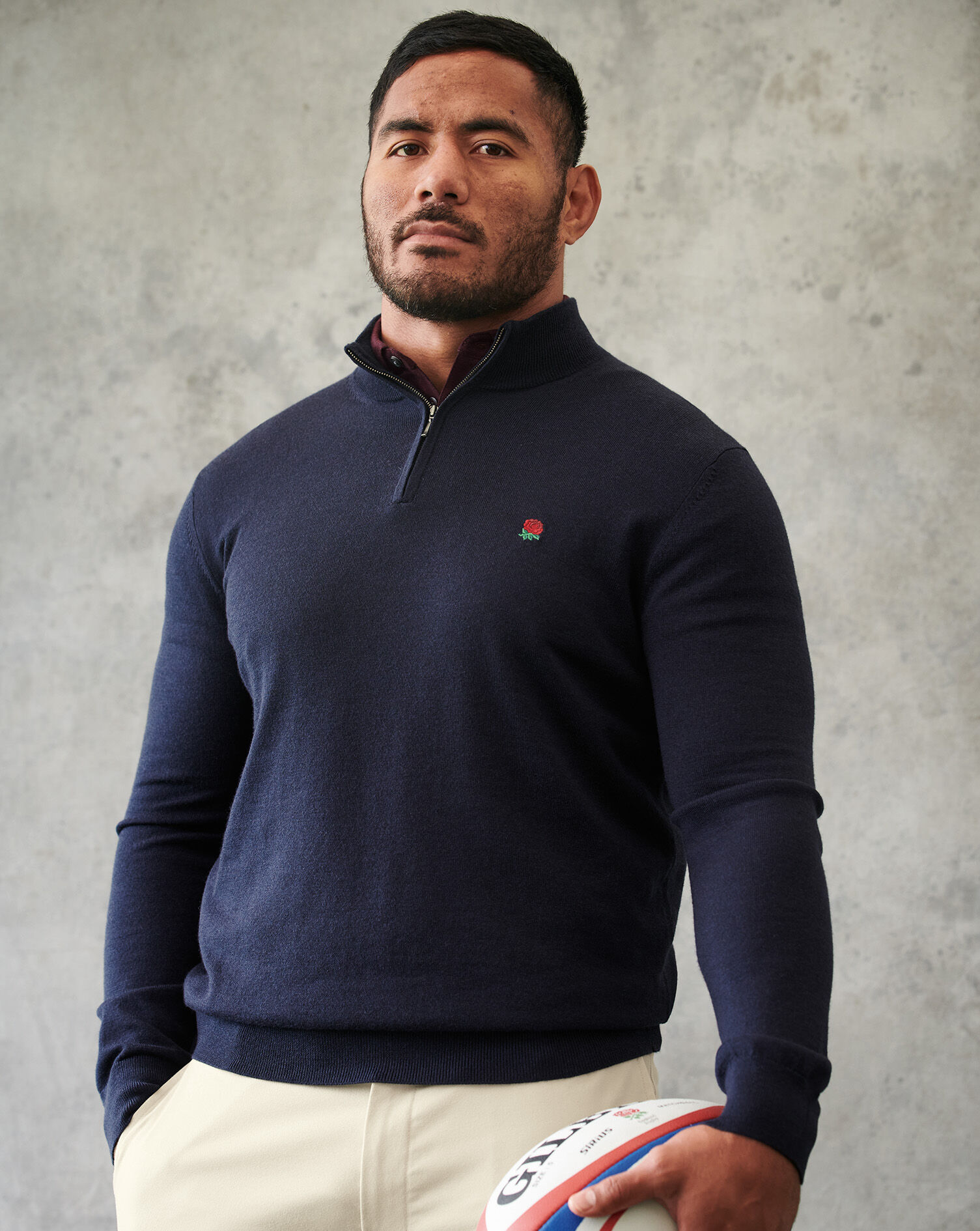 england rugby half zip fleece