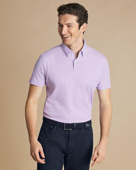 Smartes Jersey-Polo - Lila