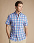 Non-Iron Stretch Short Sleeve Shirt - Cornflower