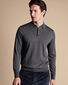 Merino Polo Jumper - Grey