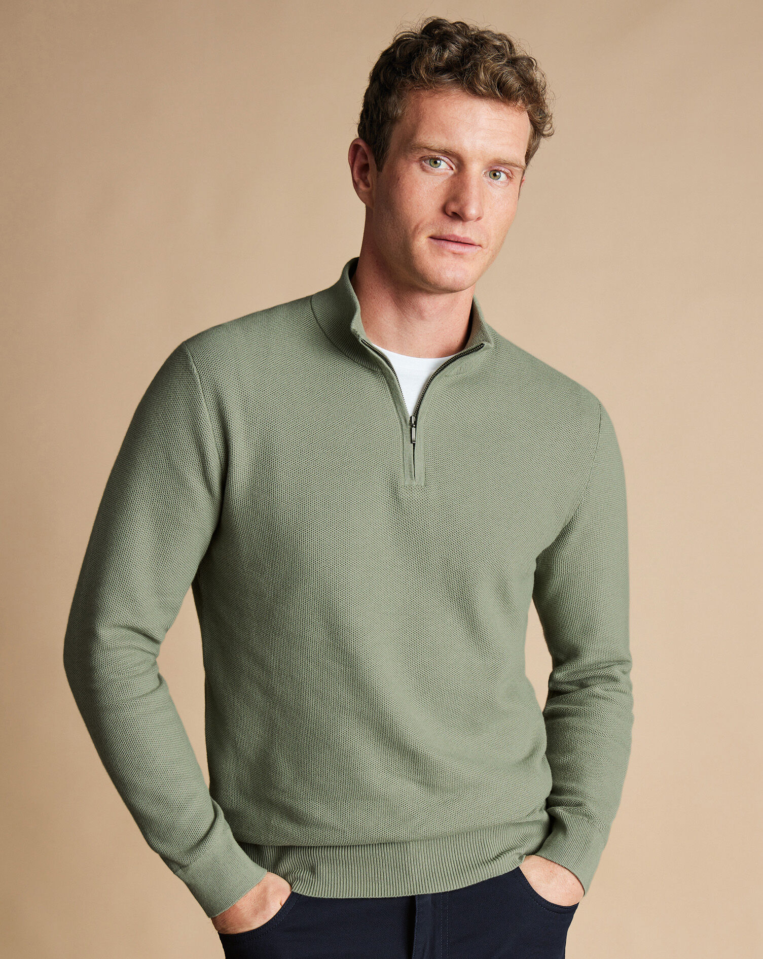 Olive green hotsell sweater mens