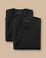 2-Pack Crew Neck Cotton T-Shirt - Black