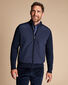 Merino Padded Funnel Neck Jacket - Navy