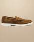 Suede Slip On Loafer - Light Brown