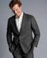 Ultimate Performance Check Suit Jacket - Charcoal Grey