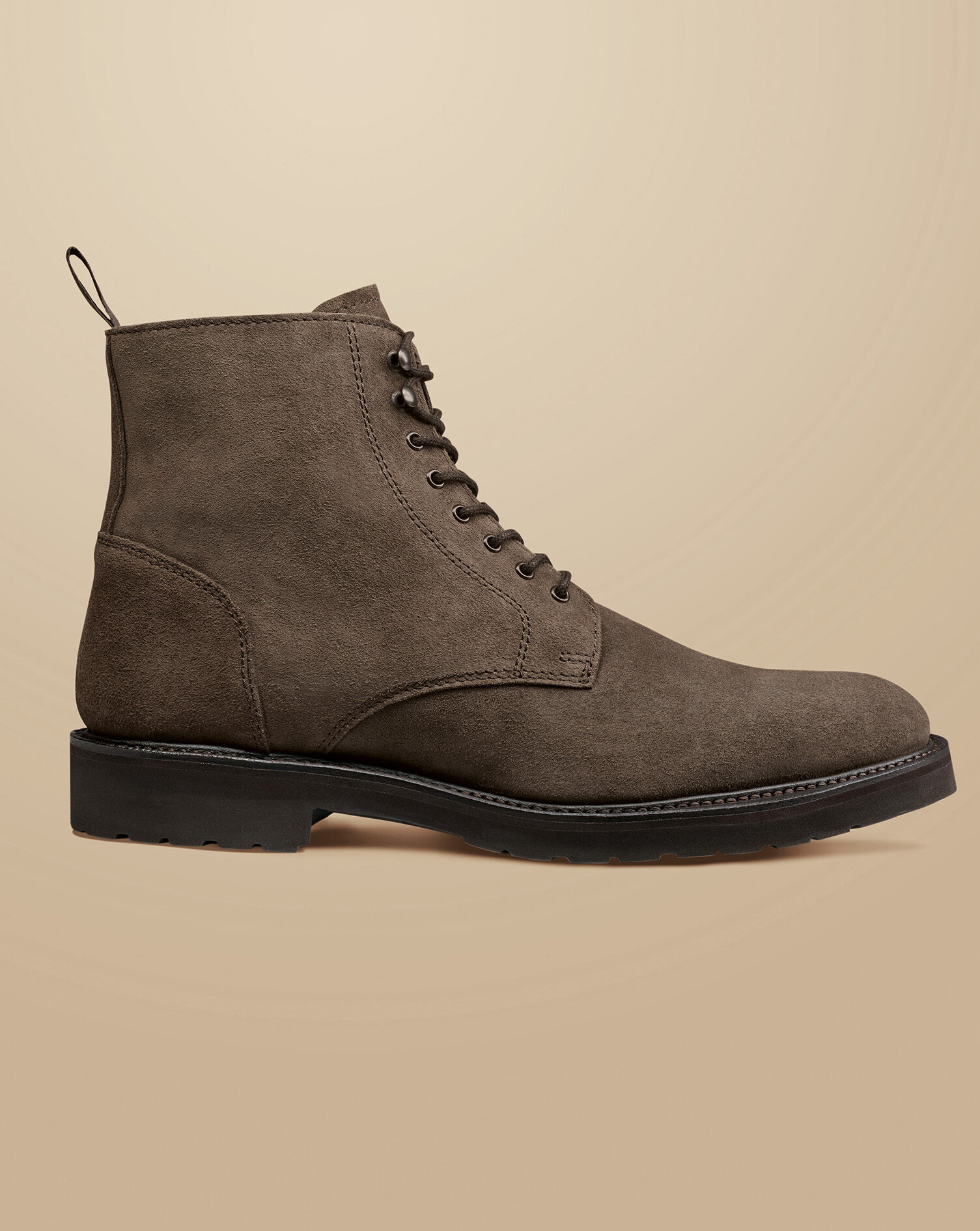 Bottes en Daim Cir Marron Clair Charles Tyrwhitt