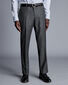 Italian Pindot Suit Trousers - Grey