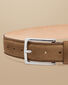 Made In England Suede Belt - Tobacco Brown