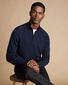 Performance Merino Zip Neck Jumper - Navy