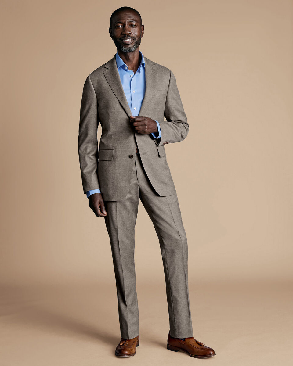Timeless Twill Wool Suiting - Earthy Taupe - Fabric by the Yard