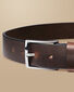 Made in England Leather Chino Belt - Chocolate Brown