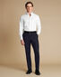 Twill Wool Stretch Trousers - Navy