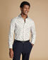 Made with Liberty Fabric Semi-Cutaway Floral Shirt - Ivory