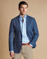 Windowpane Wool Texture Jacket - Indigo Blue