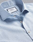 Cutaway Collar Non-Iron Poplin Fine Check Shirt - Sky Blue