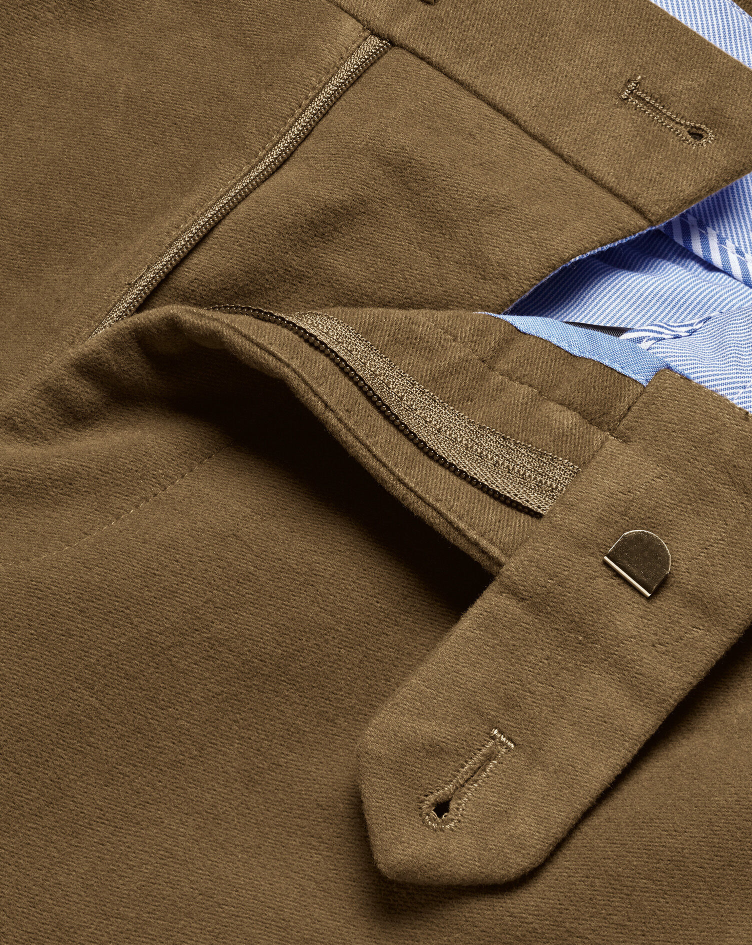 Italian Moleskin Pants - Tan