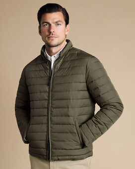 Lightweight Quilted Jacket - Olive Green