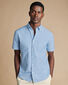 Washed Oxford Short Sleeve Shirt - Sky Blue